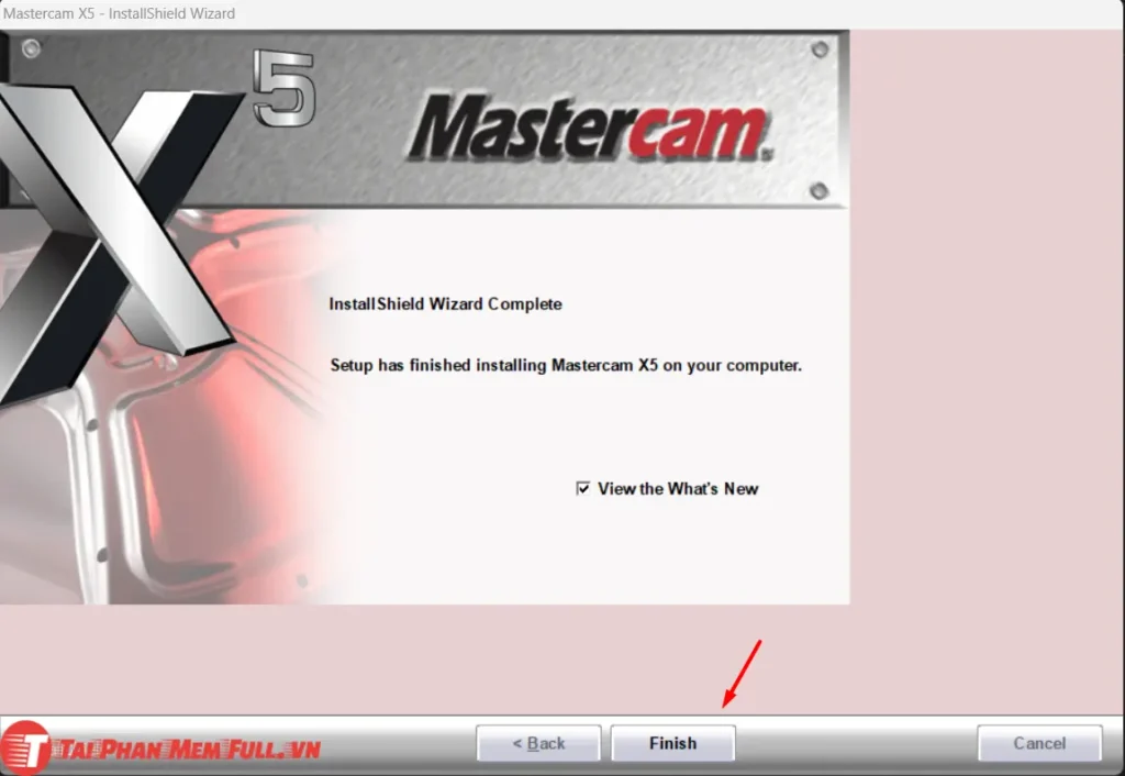 Tiếp tục bước 10 quá trình cài đặt Mastercam x5 Full Crack