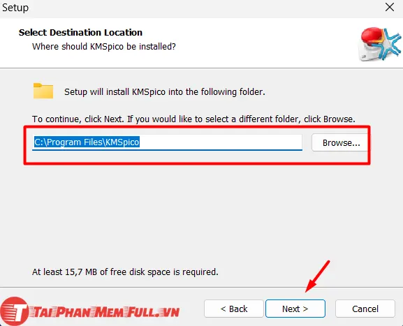 Bước 9 quá trình cài đặt KMSPico Portable