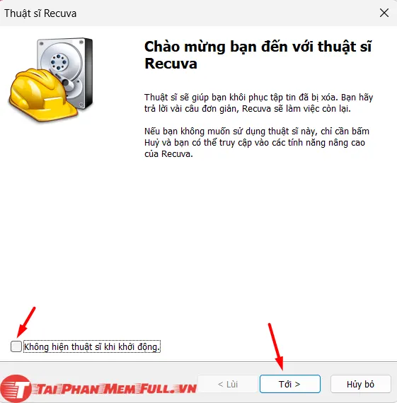 Bước 11 quá trình cài đặt Recuva Pro Full Crack - Phần mềm khôi phục dữ liệu