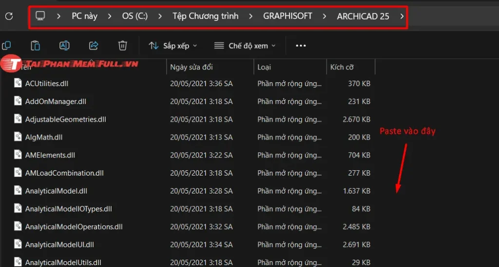 Bước 11: quá trình cài đặt Archicad 25 Full Crack