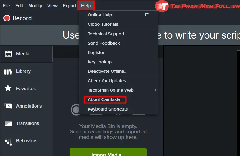 Bước 9 quá trình cài đặt Camtasia 2021 Full Crack