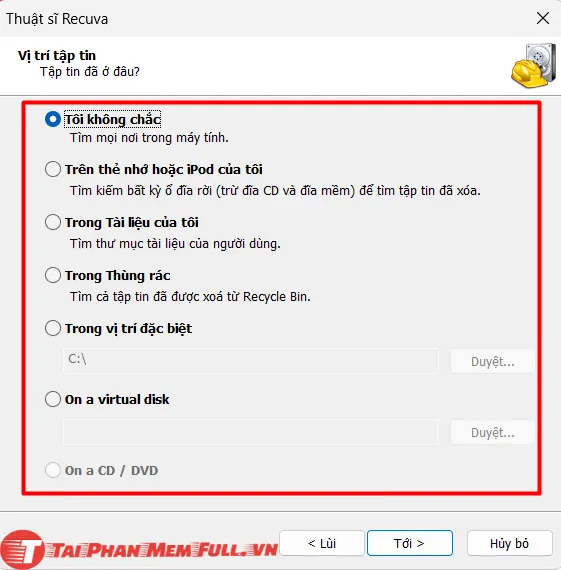 Bước 14 quá trình cài đặt Recuva Pro Full Crack - Phần mềm khôi phục dữ liệu