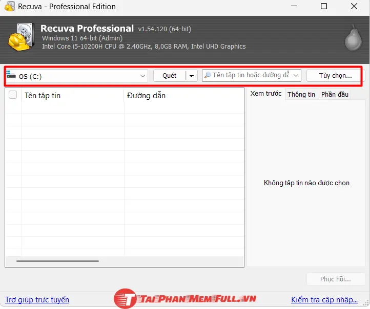 Bước 15 quá trình cài đặt Recuva Pro Full Crack - Phần mềm khôi phục dữ liệu