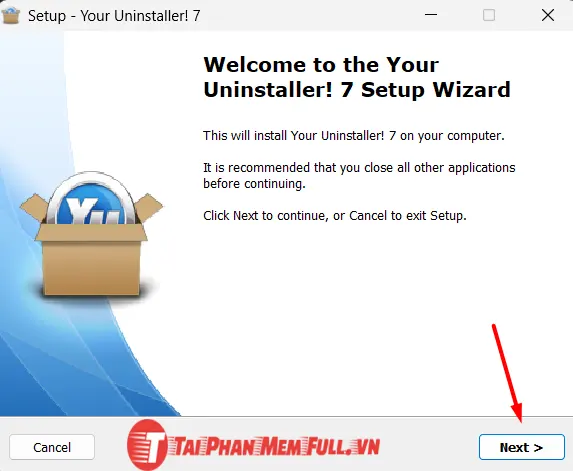 Bước 4 quá trình cài đặt Your Uninstaller Full Crack