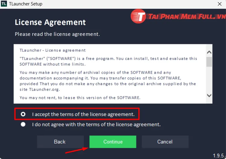 bước 4 quá trình cài đặt minecraft miễn phí 