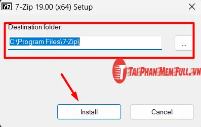 Bước 5 quá trình cài đặt 7-Zip Full Crack