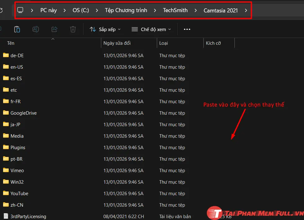 Bước 8 quá trình cài đặt Camtasia 2021 Full Crack