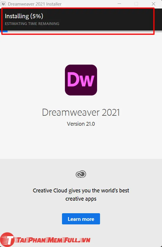 Bước 4 quá trình cài đặt Adobe Dreamweaver Full Crack