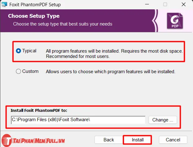 Bước 4: Quá trình cài đặt Foxit PhantomPDF Business Full Crack