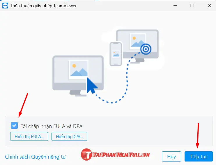 bước 6 quá trình cài đặt TeamViewer miễn phí