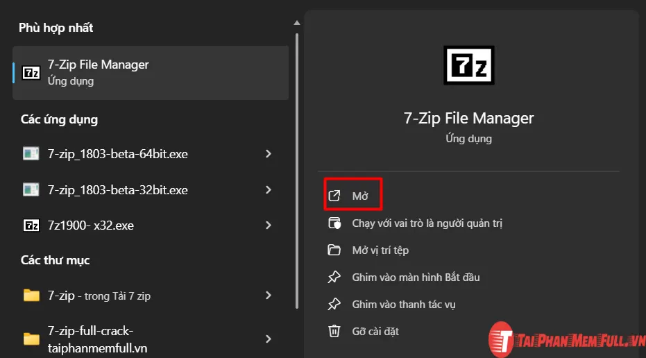 Bước 7 quá trình cài đặt 7-Zip Full Crack