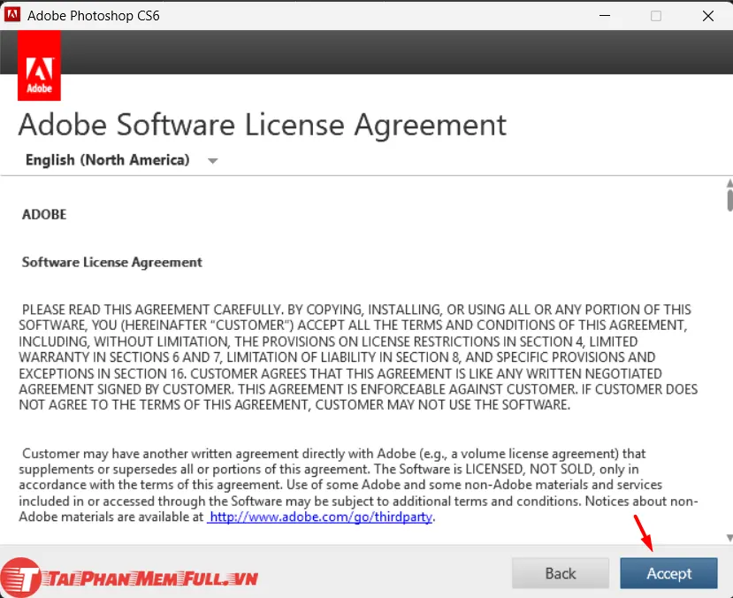 Bước 4 quá trình cài đặt Adobe Photoshop CS6 Full Crack