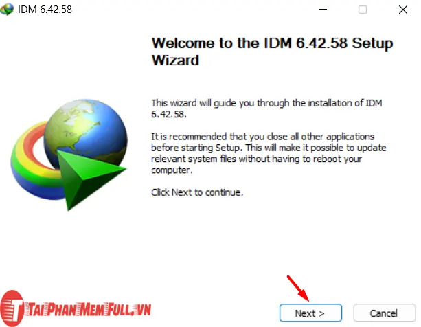 Bước 3 quá trình cài đặt Internet Download Manager(IDM) - Phần Mềm Hỗ Trợ Download