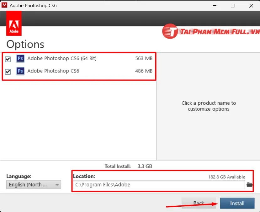 Bước 5 quá trình cài đặt Adobe Photoshop CS6 Full Crack