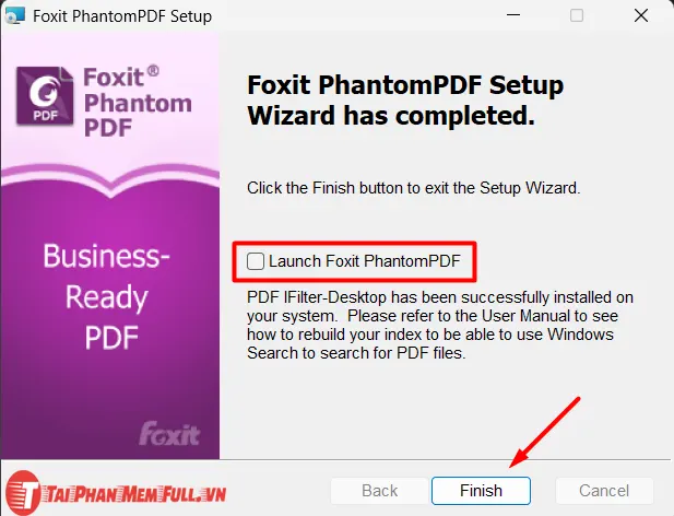 Bước 6: Quá trình cài đặt Foxit PhantomPDF Business Full Crack