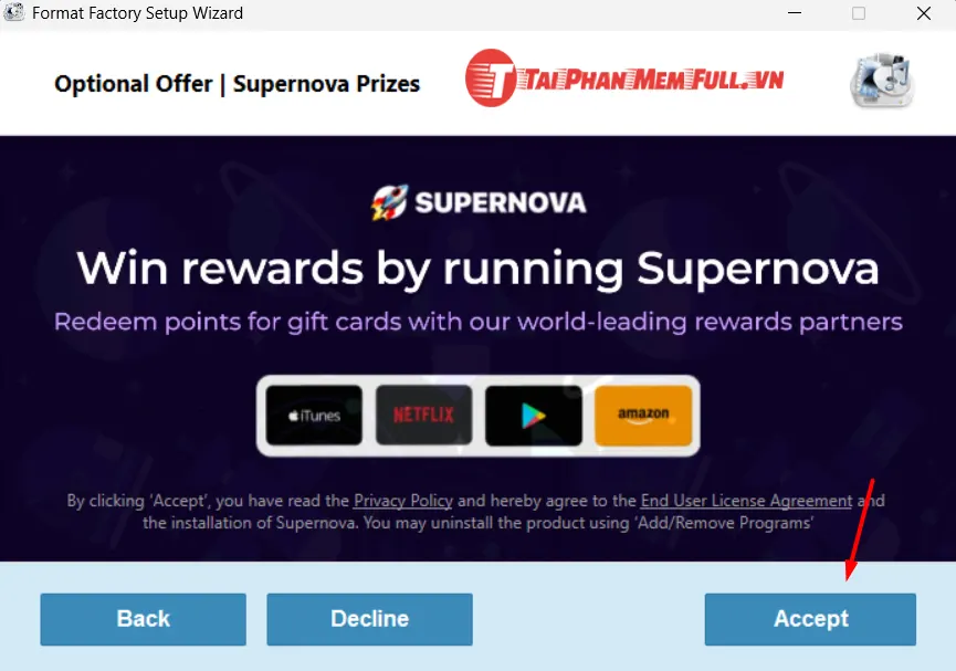 Chấp nhận điều khoản