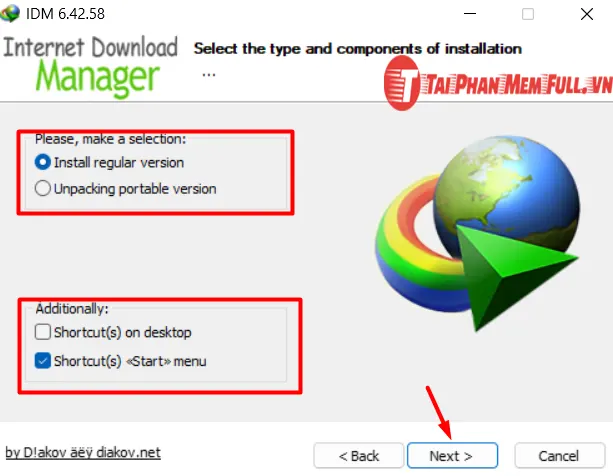 Bước 4 quá trình cài đặt Internet Download Manager(IDM) - Phần Mềm Hỗ Trợ Download