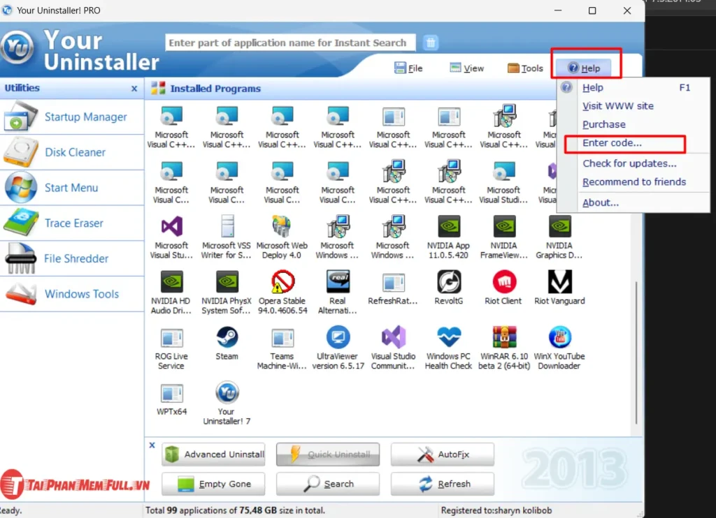 Bước 8 quá trình cài đặt Your Uninstaller Full Crack