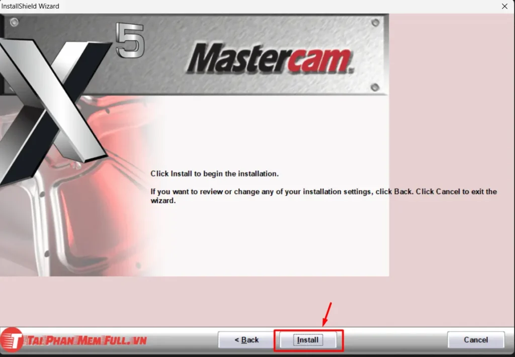 Bước 9 quá trình cài đặt Mastercam x5 Full Crack