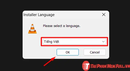 Bước 2 quá trình cài đặt VLC Media Player