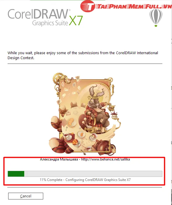 Bước 10 chờ quá trình cài đặt hoàn tất