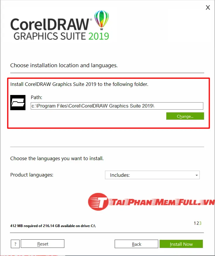 Nhấn Install Now để bắt đầu