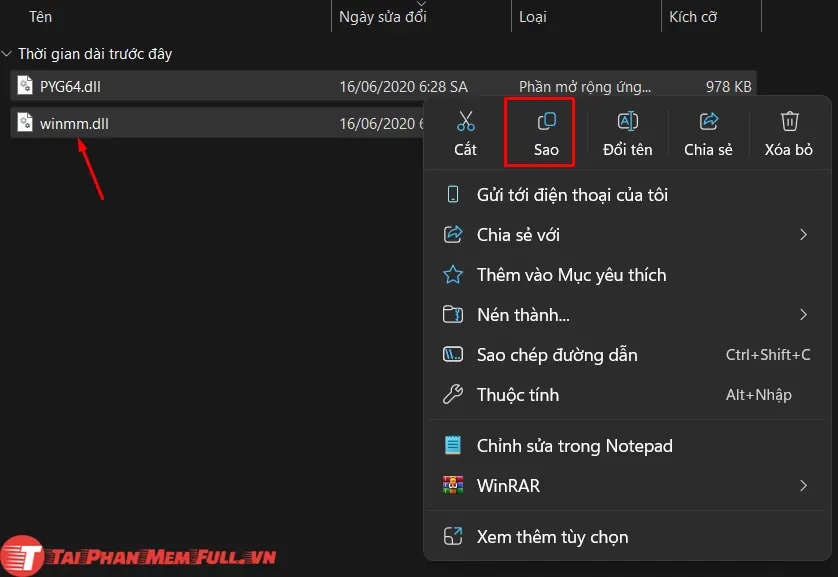 Mở vị trí cài đặt gốc của filmora 9