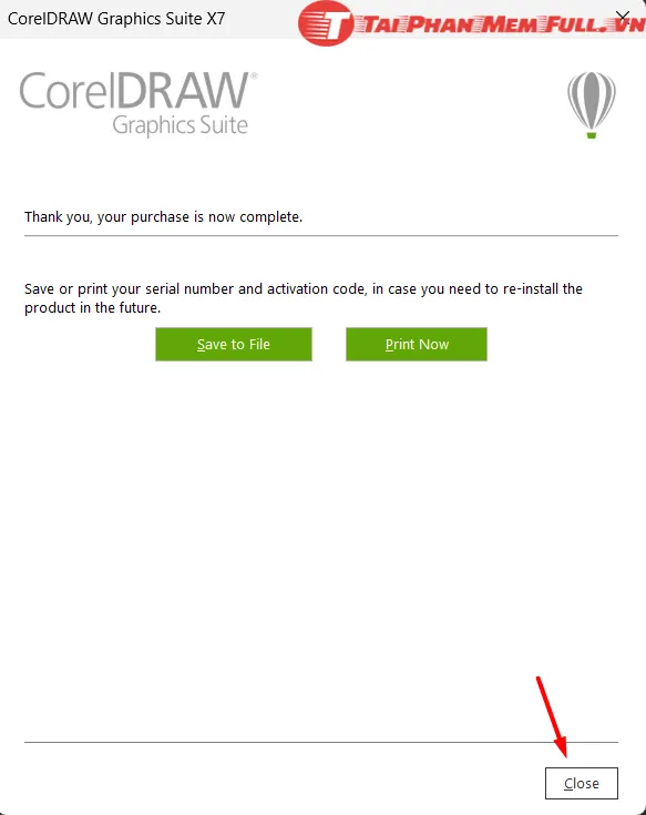 Bước 20 thông báo kích hoạt thành công