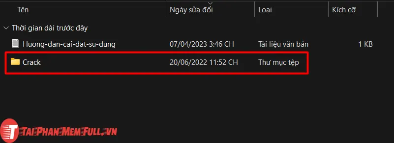Mở thư mục chứa công cụ kích hoạt bản quyền Inventor