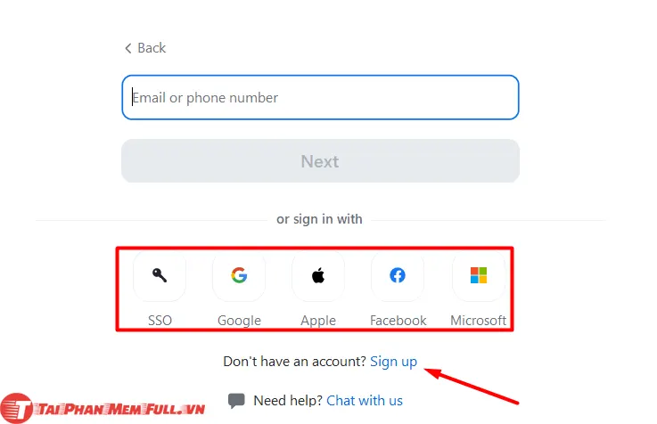 Bước 4: quá trình cài đặt Zoom miễn phí