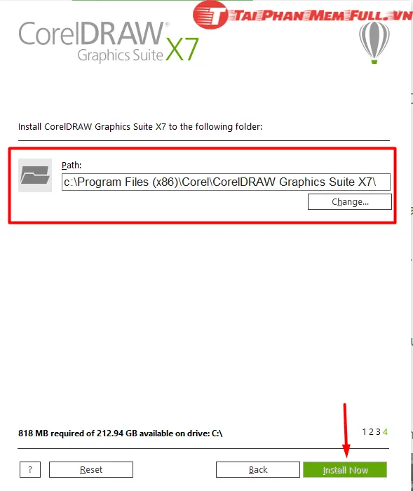 Bước 9 nhấn Install Now để bắt đầu cài đặt