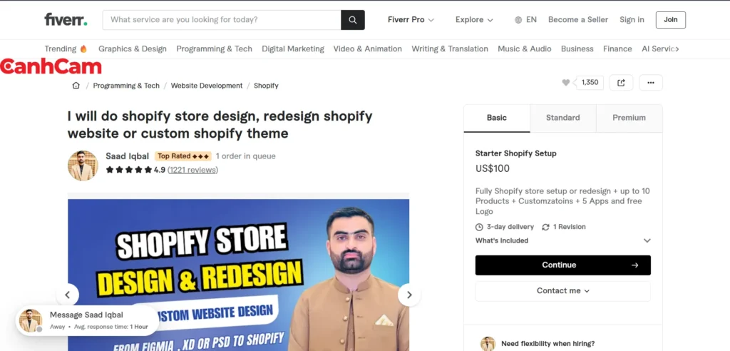 Shopify Theme Store (Bản Free)