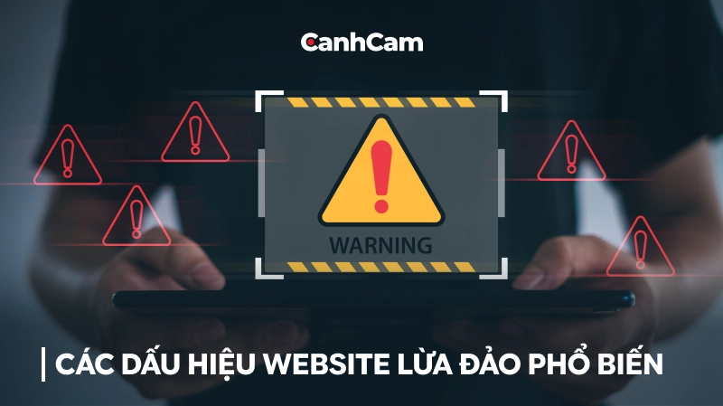 dấu hiệu Website lừa đảo