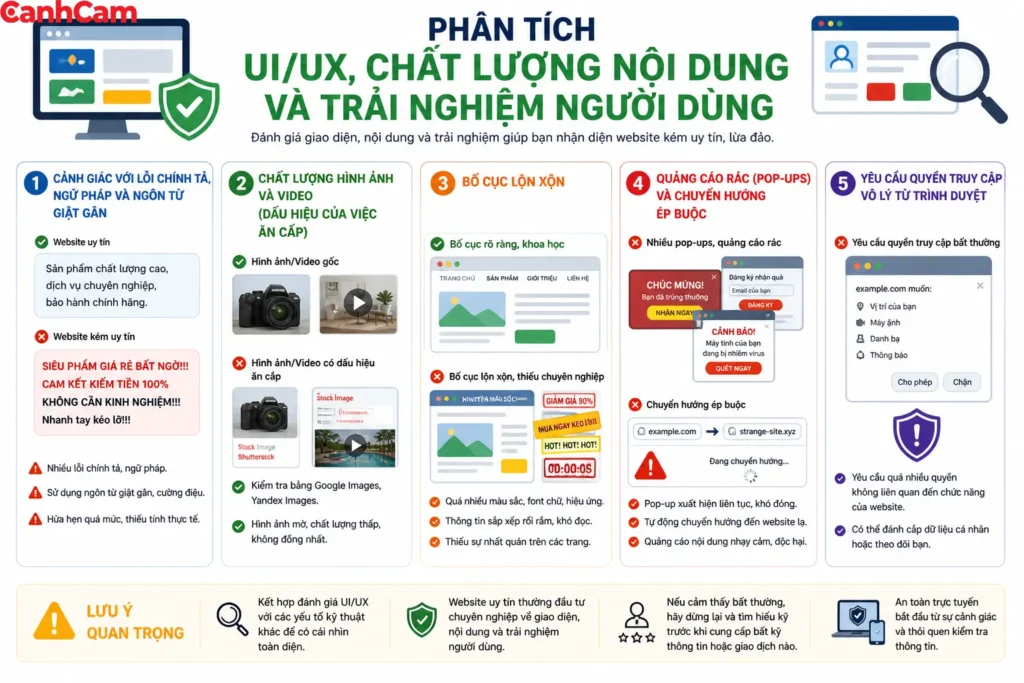  Đánh giá giao diện và chất lượng nội dung