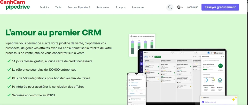Pipedrive - Sức mạnh của sự tinh gọn, thiết kế bởi Sales, dành cho Sales