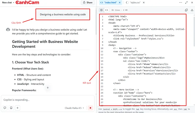 hướng dẫn code bằng ChatGPT