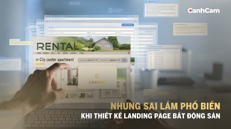 Những sai lầm phổ biến khi thiết kế landing page bất động sản