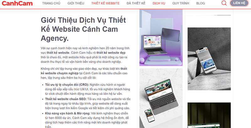 Thiết kế website chuẩn SEO giúp tăng thời gian ở lại trang