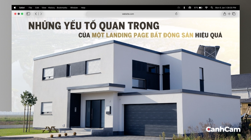 Những yếu tố quan trọng của một landing page bất động sản hiệu quả