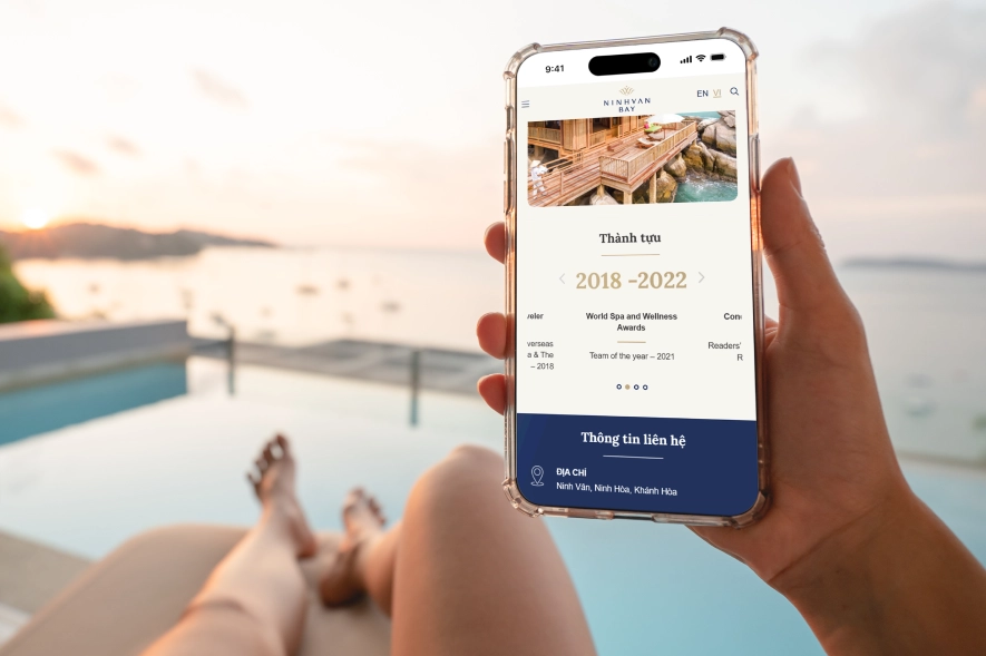 Thiết kế website Ninh Vân Bay: Trải nghiệm số bất động sản nghỉ dưỡng thượng lưu