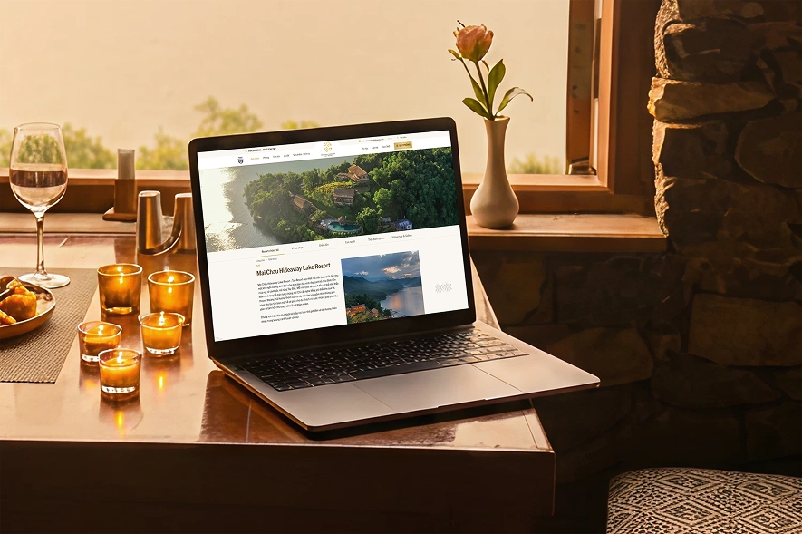Thiết kế website Mai Châu Hideaway: Tuyệt tác nghỉ dưỡng sinh thái núi rừng Tây Bắc