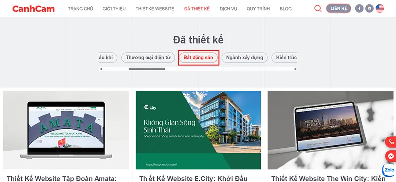 Website Bất Động Sản Hiện Đại