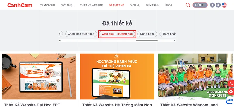 Website Giáo Dục - Trường học