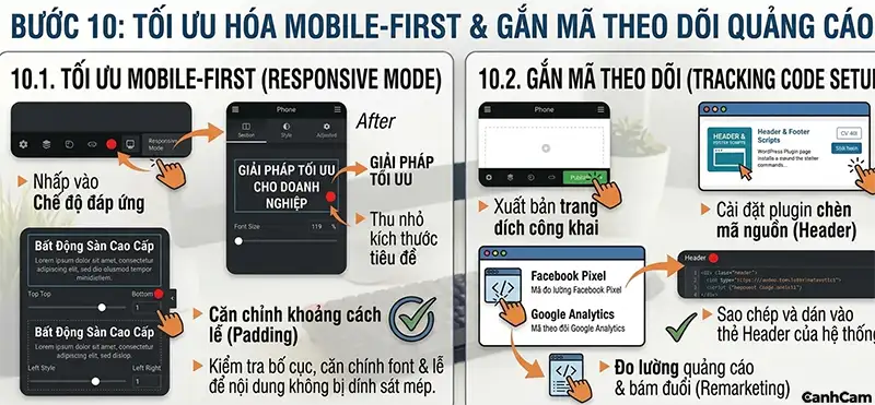 Bước 10 thiết kế landing page