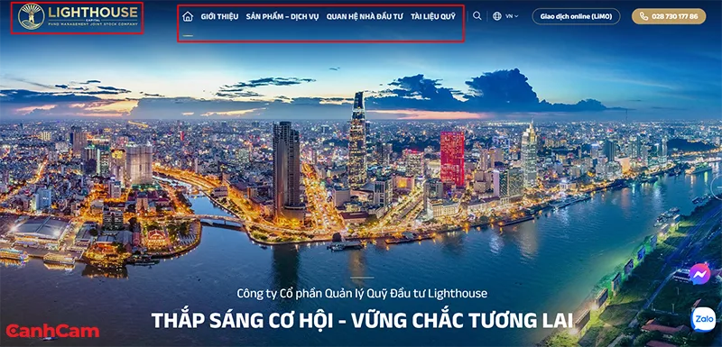 mẫu Lighthouse Capital trên PC