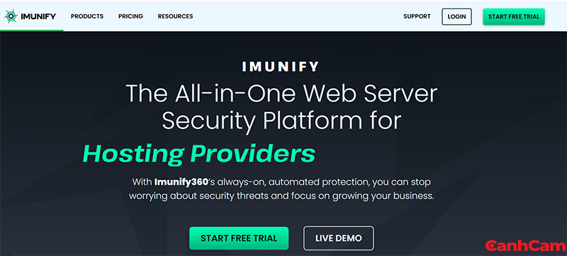 phần mềm quét mã độc Imunify360
