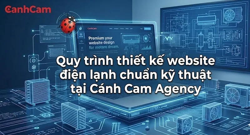 Quy trình thiết kế website điện lạnh tại Cánh Cam