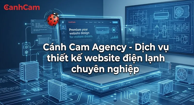 thiết kế website điện lạnh tạo Cánh Cam Agency