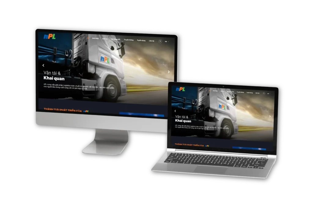 webiste nhập hàng, logistic của nPL Logistics được thực thiện bởi Cánh Cam 