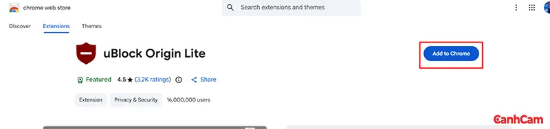 Thêm Extension vào Chrome
